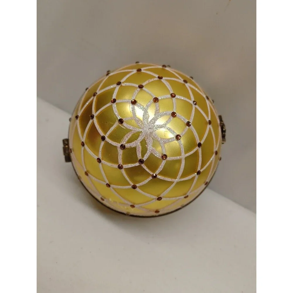 Mostowski Blown Glass Christmas Ornament Komozja Hinged  Read**